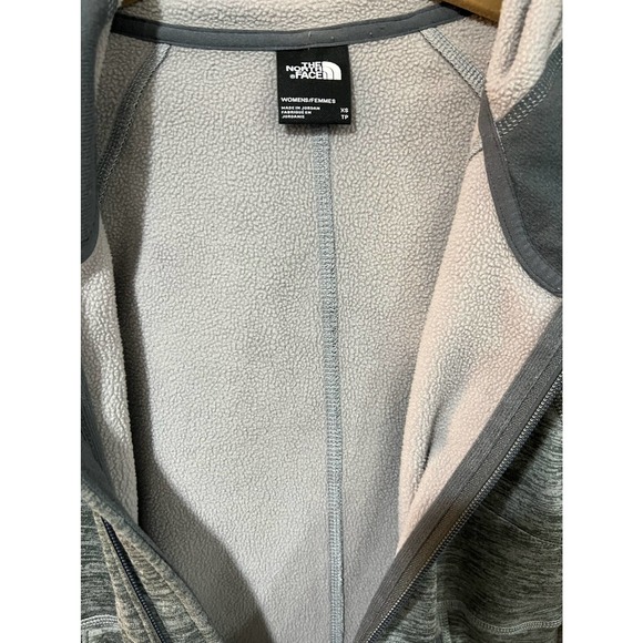 North Face Heather Gray Jacket Full Zip with Hood Size XS - Picture 5 of 5